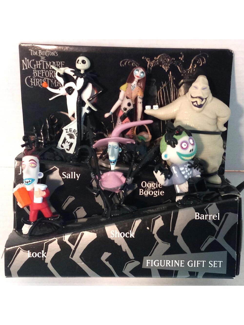 Tim Burton's The Nightmare Before Christmas Figurine Gift Set Jack Sally Oogie